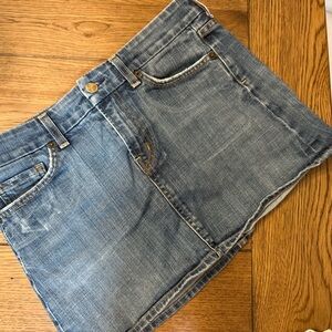 Denim Mini Skirt